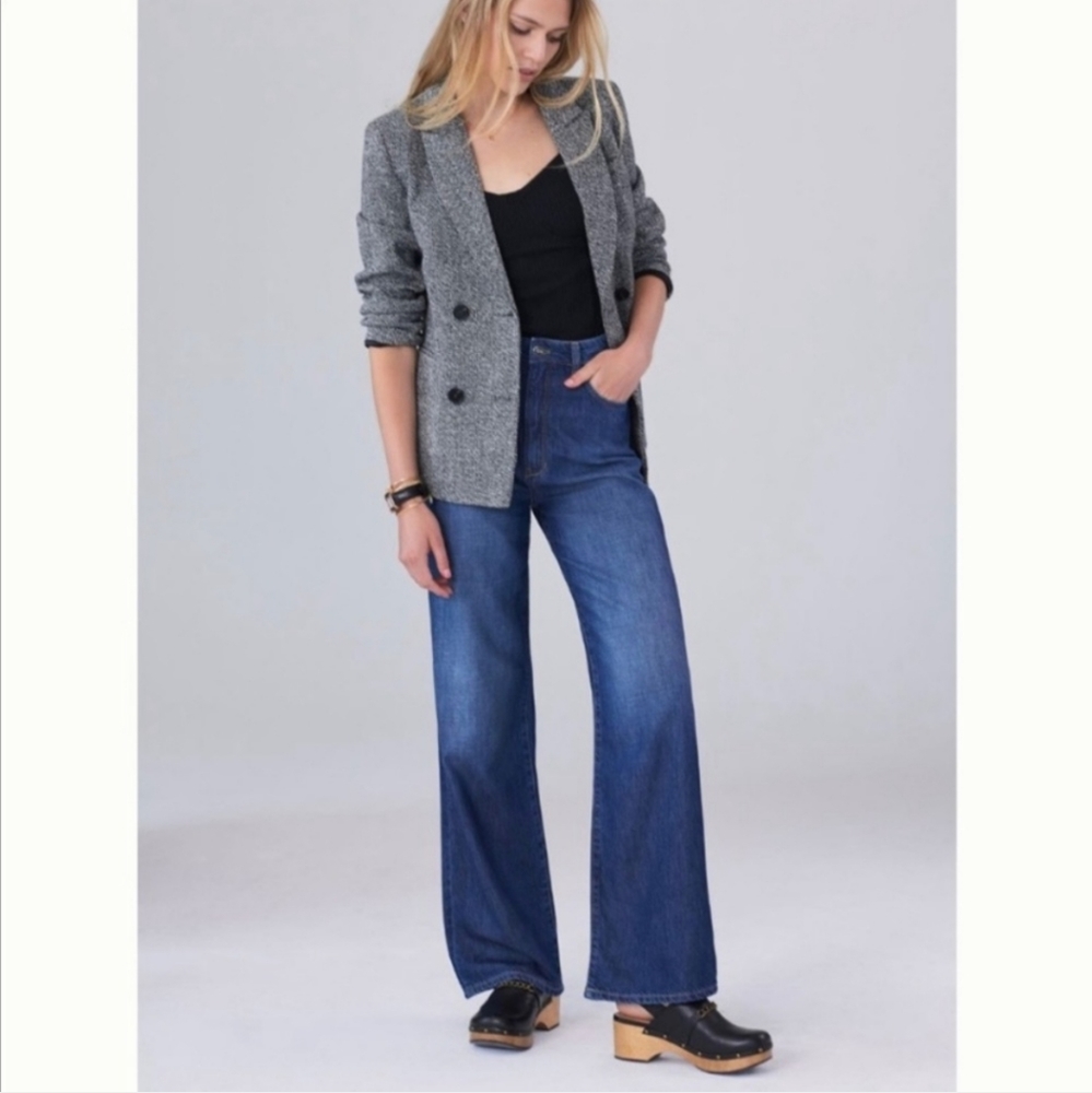 ANTHROPOLOGIE PILCRO The Annie Wide Leg Denim High Rise Size 31